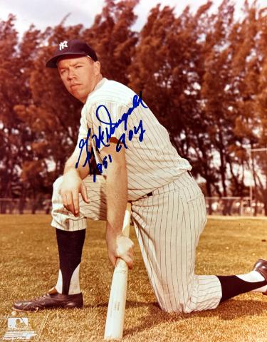 Gil McDougald Autographed New York Yankees MLB 8x10 Photo 1951 AL ROY minor dings- COA-Powers Sports Memorabilia