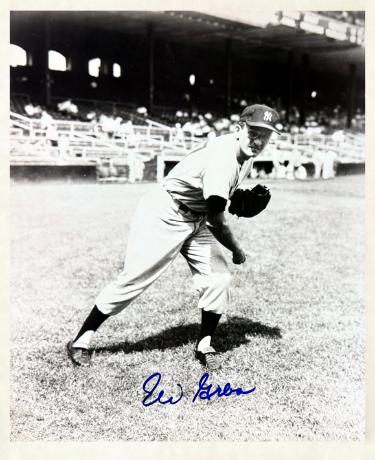 Eli Grba Autographed New York Yankees 8x10 Photo imperfect- COA-Powers Sports Memorabilia