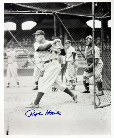 Ralph Houk Autographed New York Yankees 8x10 Photo imperfect- COA -'61 & '62 WS Champ-Powers Sports Memorabilia
