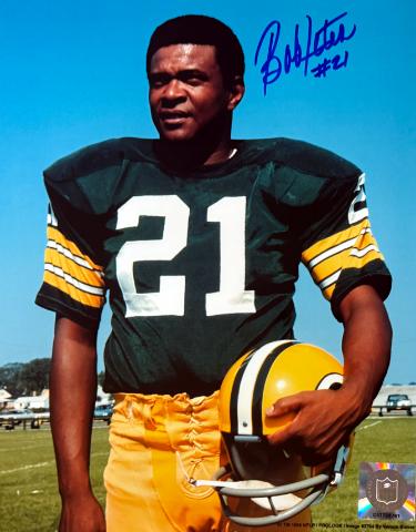 Bob Jeter Autographed Green Bay Packers NFL 8x10 Photo minor dings - COA/Show Ticket-Powers Sports Memorabilia