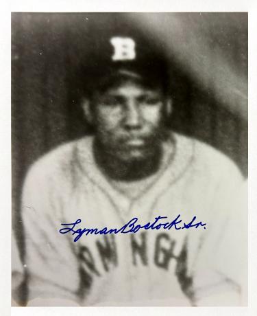 Lyman Bostock Sr. Autographed Winnipeg Buffaloes Negro League 8x10 Photo dings - COA-Powers Sports Memorabilia