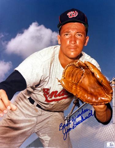 Jim Duckworth Autographed Washington Nationals MLB Licensed 8x10 Photo imperfect- COA - CTBL_046644-Powers Sports Memorabilia