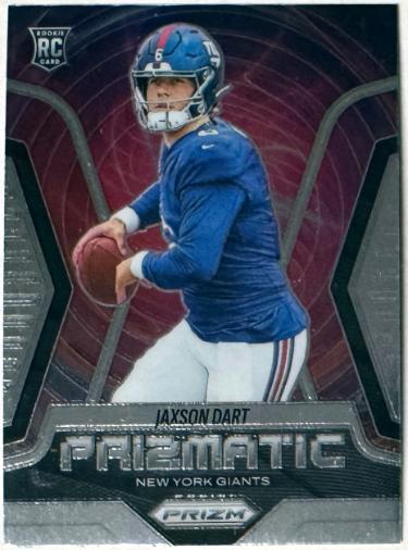 Jaxson Dart 2025 Panini Prizm Prizmatic Rookie Card (RC) #6 (New York Giants)-Powers Sports Memorabilia