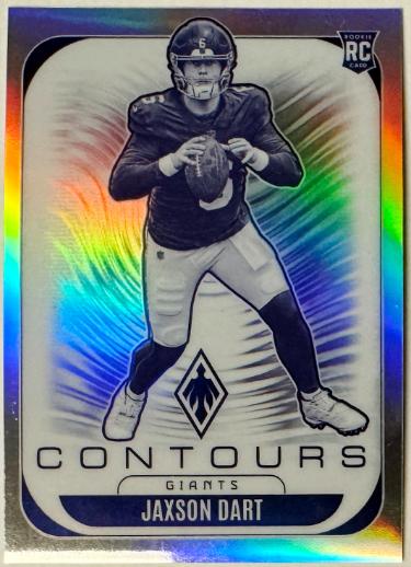 Jaxson Dart 2025 Panini Phoenix Contours Rookie Card (RC) #24 (New York Giants)-Powers Sports Memorabilia