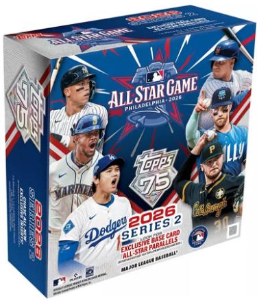 2026 Topps Series 2 MLB All-Star Game Mega Box-14PK/14CPP/196CPB - New/Factory Sealed-Powers Sports Memorabilia