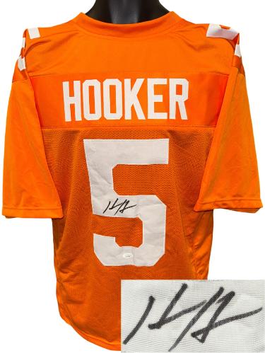 Hendon Hooker Autographed Tennessee Orange Custom Stitched College Football Jersey #5- JSA Witnessed-Powers Sports Memorabilia