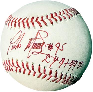 Pedro Martinez Autographed Rawlings Official Major League Baseball CY 97 99 00- COA (Boston Red Sox)-Powers Sports Memorabilia