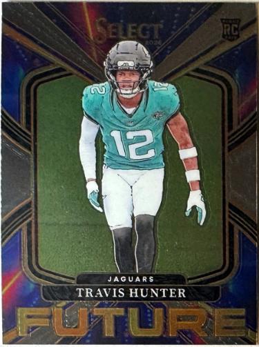 Travis Hunter 2025 Panini Select Future Rookie Card #10 (Jacksonville Jaguars)-Powers Sports Memorabilia