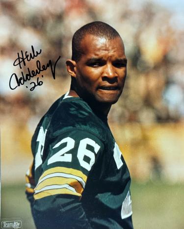 Herb Adderley Autographed Green Bay Packers NFL Licensed 8x10 Photo imperfect #26- COA (HOF)-Powers Sports Memorabilia