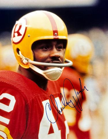 Charley Taylor Autographed Washington NFL Licensed 8X10 Photo minor dings- NFL Alumni COA (HOF) - CTBL_046712-Powers Sports Memorabilia