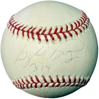 Gaylord Perry Autographed Official Rawlings ROAL American League Baseball imperfect 314- COA (San Francisco Giants/HOF/5XAS/2XCY)-Powers Sports Memorabilia
