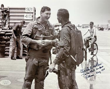 Charles E. McGee Autographed 8x10 Photo- JSA #SS17734- Tan Son Nhut Air Base Vietnam May 1968/Tuskegee Airmen/Red Tails/WWII/Korea-Powers Sports Memorabilia