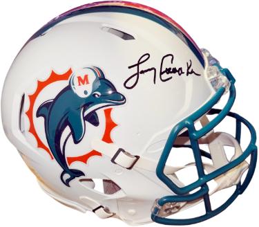 Larry Csonka Autographed Miami Dolphins Riddell NFL Full Size Speed Authentic Helmet- Beckett Witnessed Hologram-Powers Sports Memorabilia