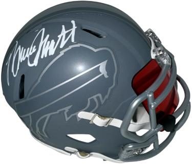 Bruce Smith Autographed Buffalo Bills Riddell NFL Speed Slate Mini Helmet w/ Visor- Beckett Witnessed Hologram-Powers Sports Memorabilia