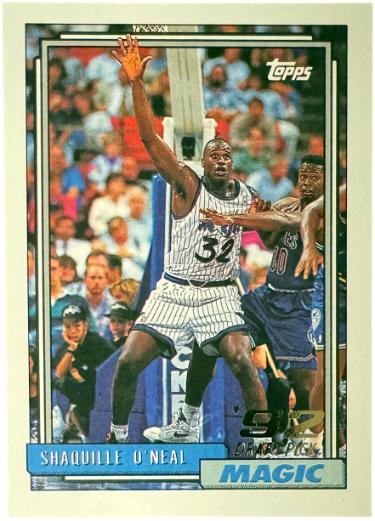 Shaquille O'Neal 1992-93 Topps Rookie Card (RC) #362 (Orlando Magic/HOF)-Powers Sports Memorabilia