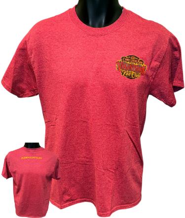 The Charlie Daniels Band Volunteers Fan Club Official Heather Red T-Shirt- Size Medium- New/Unworn-Powers Sports Memorabilia