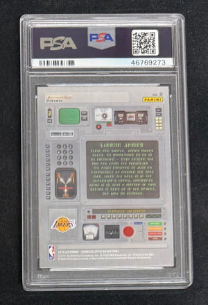 LeBron James 2019 Panini Donruss Optic Basketball Card T Minus 3 2 1 Purple Graded PSA 10 Cert #46769273-Powers Sports Memorabilia
