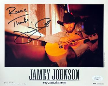 Jamey Johnson Autographed Sony Music 8x10 Photo '05 To Ronnie - JSA - Country Artist-Powers Sports Memorabilia