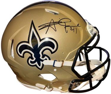 Alvin Kamara Autographed New Orleans Saints Riddell NFL FS Speed Authentic Helmet #41- Beckett Witnessed-Powers Sports Memorabilia