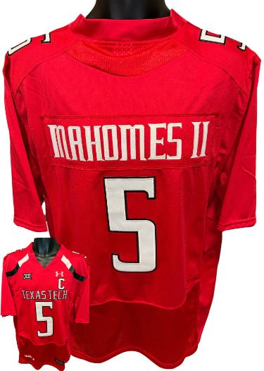 Patrick Mahomes II Texas Tech Red Raiders Authentic Under Armour Jersey- Size L-Powers Sports Memorabilia