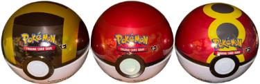 Pokemon TCG L25 PokeBall Tins 9 Booster Packs - Lot Of 3 Tins New-Factory Sealed-Powers Sports Memorabilia
