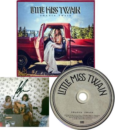 Shania Twain Autographed 2026 Little Miss Twain Art Card with Album Cover Booklet & CD?Çô COA (Country/Pop) - CTBL_046813-Powers Sports Memorabilia