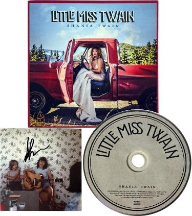 Shania Twain Autographed 2026 Little Miss Twain Art Card with Album Cover Booklet & CD?Çô COA (Country/Pop) - CTBL_046814-Powers Sports Memorabilia