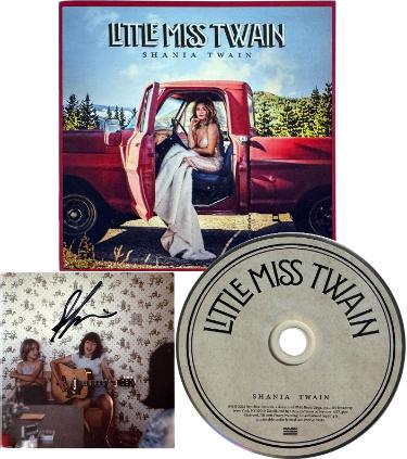 Shania Twain Autographed 2026 Little Miss Twain Art Card with Album Cover Booklet & CD?Çô COA (Country/Pop) - CTBL_046815-Powers Sports Memorabilia