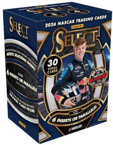2026 Panini Select NASCAR Racing Blaster Box- 6PK/5CPP/30CPB- New/Factory Sealed-Powers Sports Memorabilia