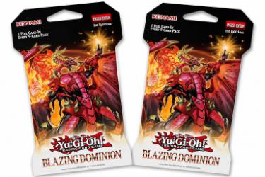 Yu-Gi-Oh Blazing Dominion Konami 9-Card Pack w/ Foil Card x2 - Brand New/Factory Sealed-Powers Sports Memorabilia