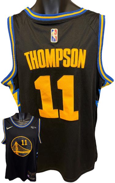 Klay Thompson Golden State Warriors Nike Swingman Pro Style 75th Anniversary Icon Edition N Black Jersey- Size 48 (Large)-Powers Sports Memorabilia
