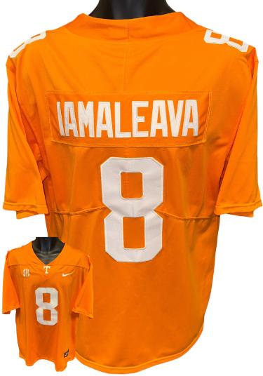Nico Iamaleava Tennessee Volunteers Orange Nike College Style Jersey- Size Medium-Powers Sports Memorabilia