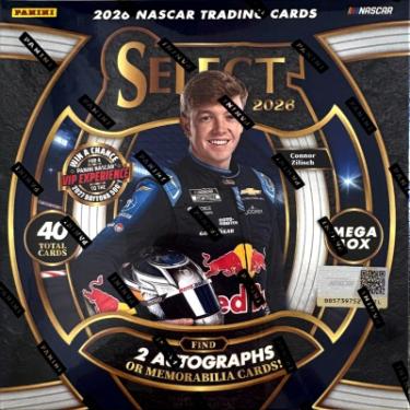 2026 Panini Select NASCAR Racing Mega Box- 10PK/4CPP/40CPB - New/Factory Sealed-Powers Sports Memorabilia