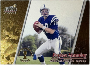 Peyton Manning 1998 Pacific Aurora Championship Fever Rookie Card (RC) #22 (Indianapolis Colts/HOF)-Powers Sports Memorabilia