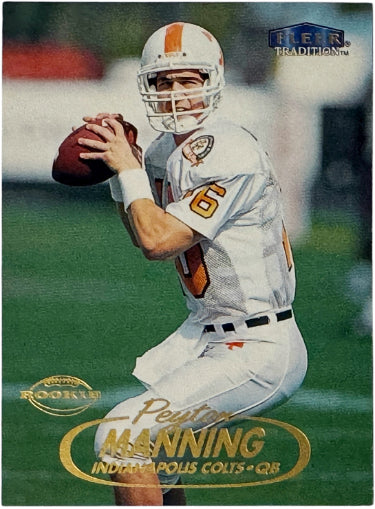 Peyton Manning 1998 Fleer Tradition Rookie Card (RC) #235 (Tennessee/Indianapolis Colts/HOF)-Powers Sports Memorabilia