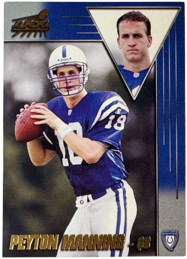 Peyton Manning 1998 Pacific Aurora Rookie Card (RC) #71 (Indianapolis Colts/HOF)-Powers Sports Memorabilia