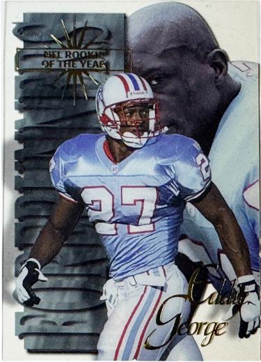 Eddie George 1997 Collector's Edge Extreme Forerunners Card #12 /1500 (Houston Oilers/NFL Rookie of the Year)-Powers Sports Memorabilia