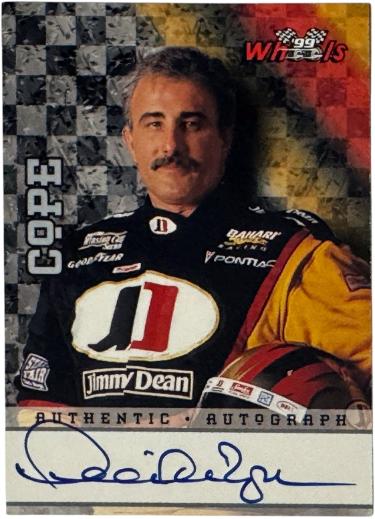 Derrick Cope 1999 Wheels NASCAR Jimmy Dean On Card Auto-/300 - Daytona 500 Champ-Powers Sports Memorabilia