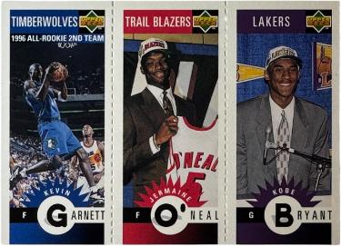 Kobe Bryant 1996-97 Upper Deck Collector's Choice Rookie Card #M129 (Kevin Garnett/Jermaine O'Neal) - CTBL_046876-Powers Sports Memorabilia