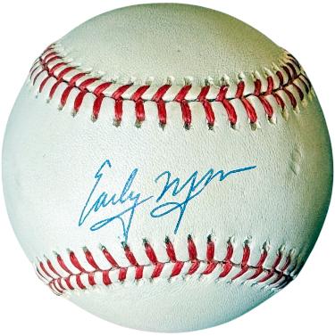 Early Wynn Autographed Official Rawlings ROAL American League Baseball Imperfect- COA (Senators/Indians/White Sox)-Powers Sports Memorabilia