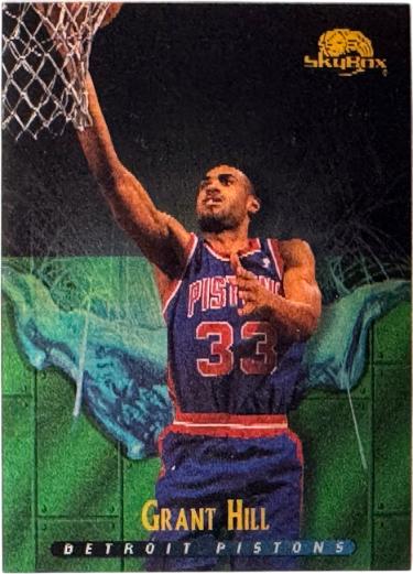 Grant Hill 1995-96 SkyBox Premium Meltdown Lenticular Card (Detroit Pistons)-Powers Sports Memorabilia