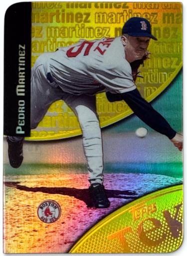 Pedro Martinez 2000 Topps Tek Gold Die-Cut Refractor Card #18 SP /10 (Boston Red Sox/HOF)-Powers Sports Memorabilia