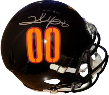 Clinton Portis Autographed Washington Commanders Riddell NFL FS Rep Black Alternate "00" Speed Helmet #2- JSA Witnessed-Powers Sports Memorabilia