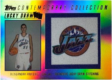 Aleksandar Pavlovic 2003-04 Topps Contemporary Collections Lucky Draw Rookie (RC) Card #LD11- /50 (Utah Jazz)-Powers Sports Memorabilia