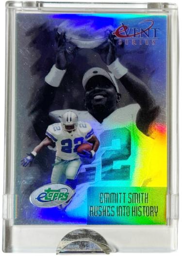 Emmitt Smith 2002 NFL eTopps Event Series Rushes Into History Card #ES6 (Sealed/Uncirculated/HOF/Dallas Cowboys)-Powers Sports Memorabilia