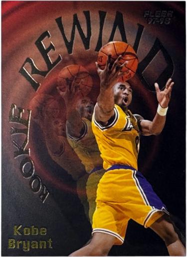Kobe Bryant 1997-98 Fleer Rookie Rewind Insert Card #3 (Los Angeles Lakers/HOF)-Powers Sports Memorabilia