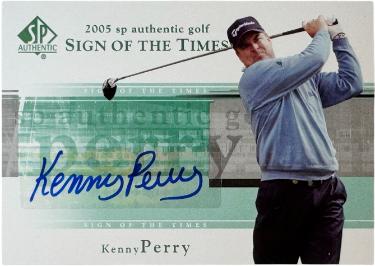Kenny Perry Autographed 2005 SP Authentic Sign of the Times Auto Card #KP-Powers Sports Memorabilia