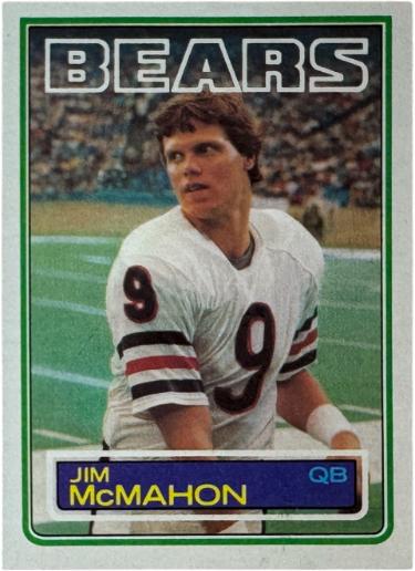 Jim McMahon 1983 Topps Rookie Card (RC) #33 (Chicago Bears/Super Bowl XX)-Powers Sports Memorabilia