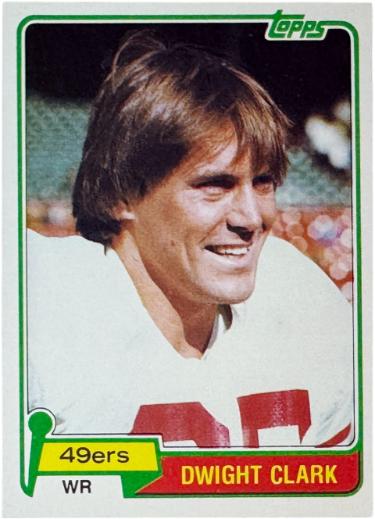 Dwight Clark 1981 Topps Rookie Card (RC) #422 (San Francisco 49ers)-Powers Sports Memorabilia