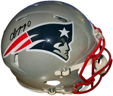 Christian Gonzalez Autographed New England Patriots Riddell NFL FS Speed Authentic Helmet #0 inscription- Beckett Witnessed-Powers Sports Memorabilia